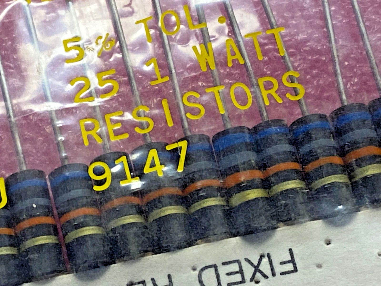 25pcs RC32GF683J Allen-Bradley, 68K ohm 1 Watt 5%,Carbon Comp Resistor