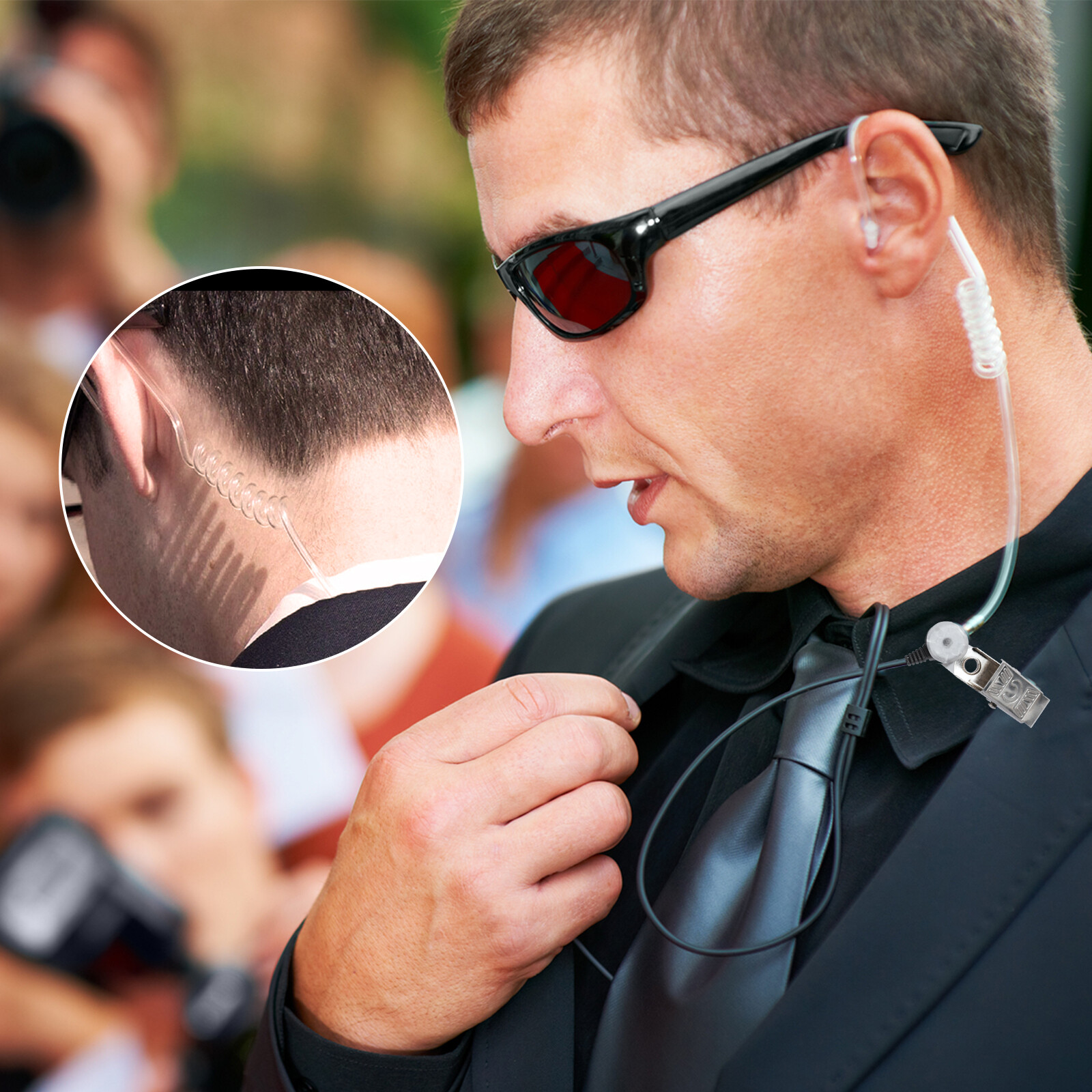 2 Pin Walkie Talkie Earpiece Headset Earphone for BAOFENG/BAOJIE/WEIERWEI Radio