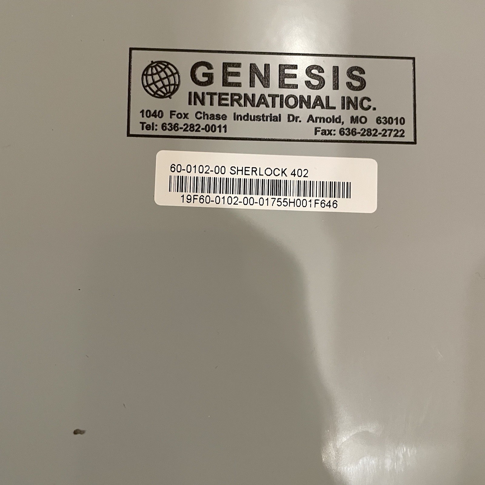 Genesis International Sherlock 402 Refrigerant Monitor 60-0102-00 HVAC Safety