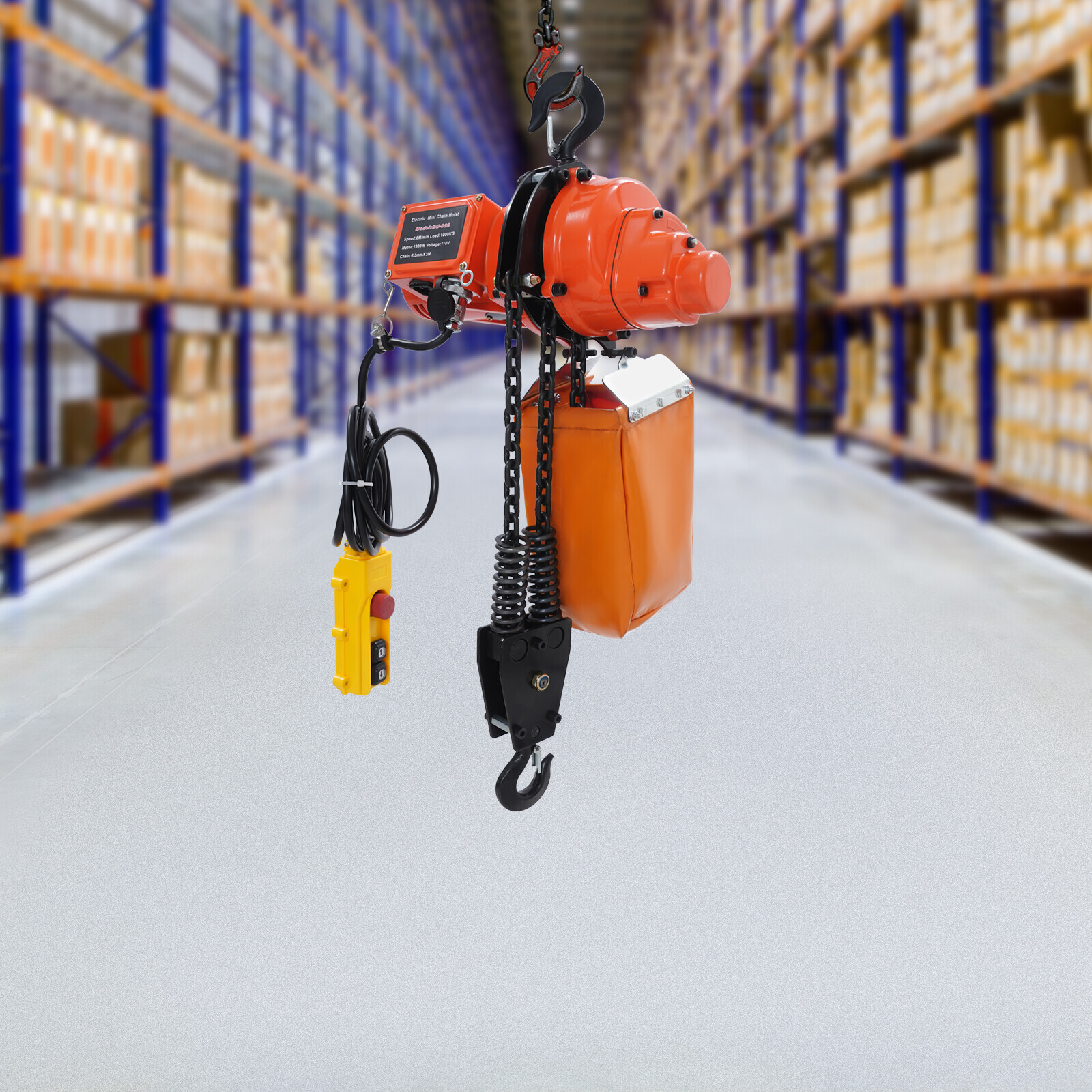 2200lbs/1Ton Electric Chain Hoist Chain Crane Hoist 3m/9.84ft Lifting