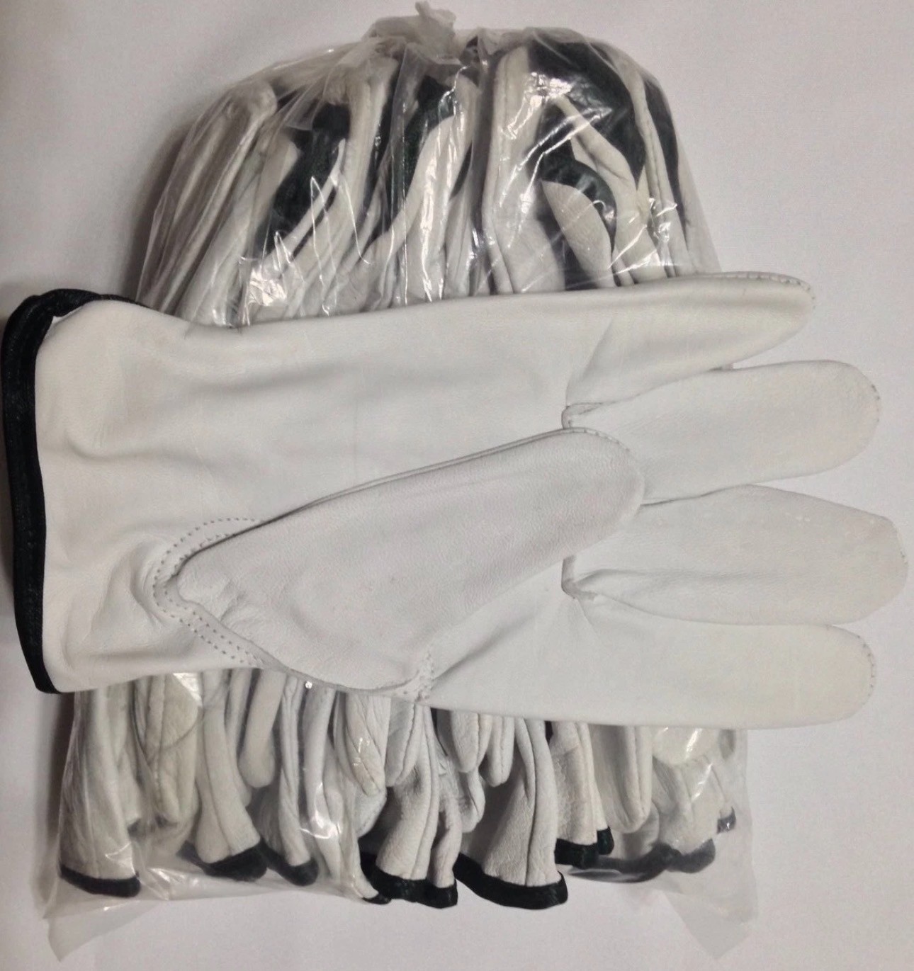 12 Pair Pack, Goat Skin Grain Leather Drivers, work safety gloves (PPE)