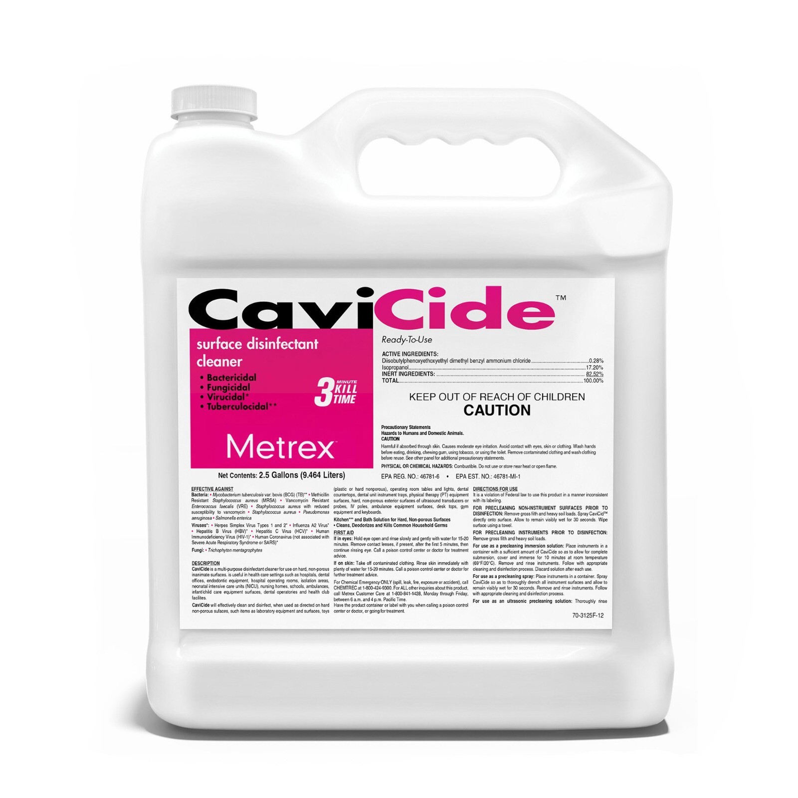 Metrex CaviCide1 , 1 Minute Kill Time Surface Disinfectant – 2.5 Gallon
