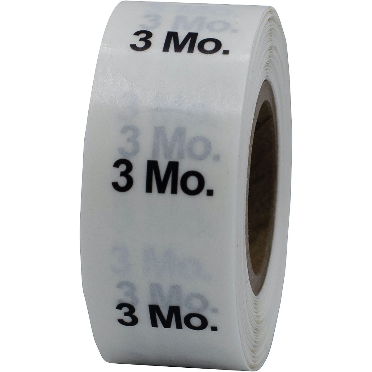 Clear 3 Months Round Baby Size Stickers for Shirts | 0.75″ Inch Round | 500 Pack