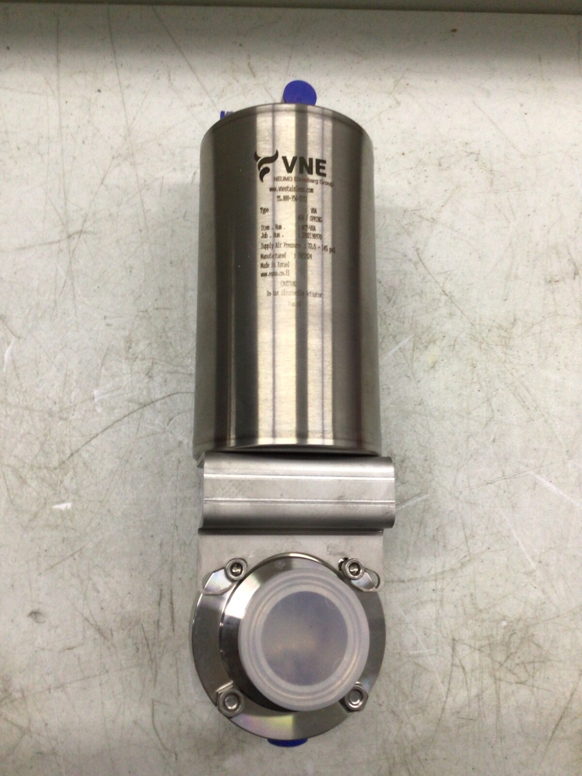 VNE Pneumatic – 51C-64.0AE/VBAC-XX Butterfly Valve 145 psi Actuator 4 in pipe