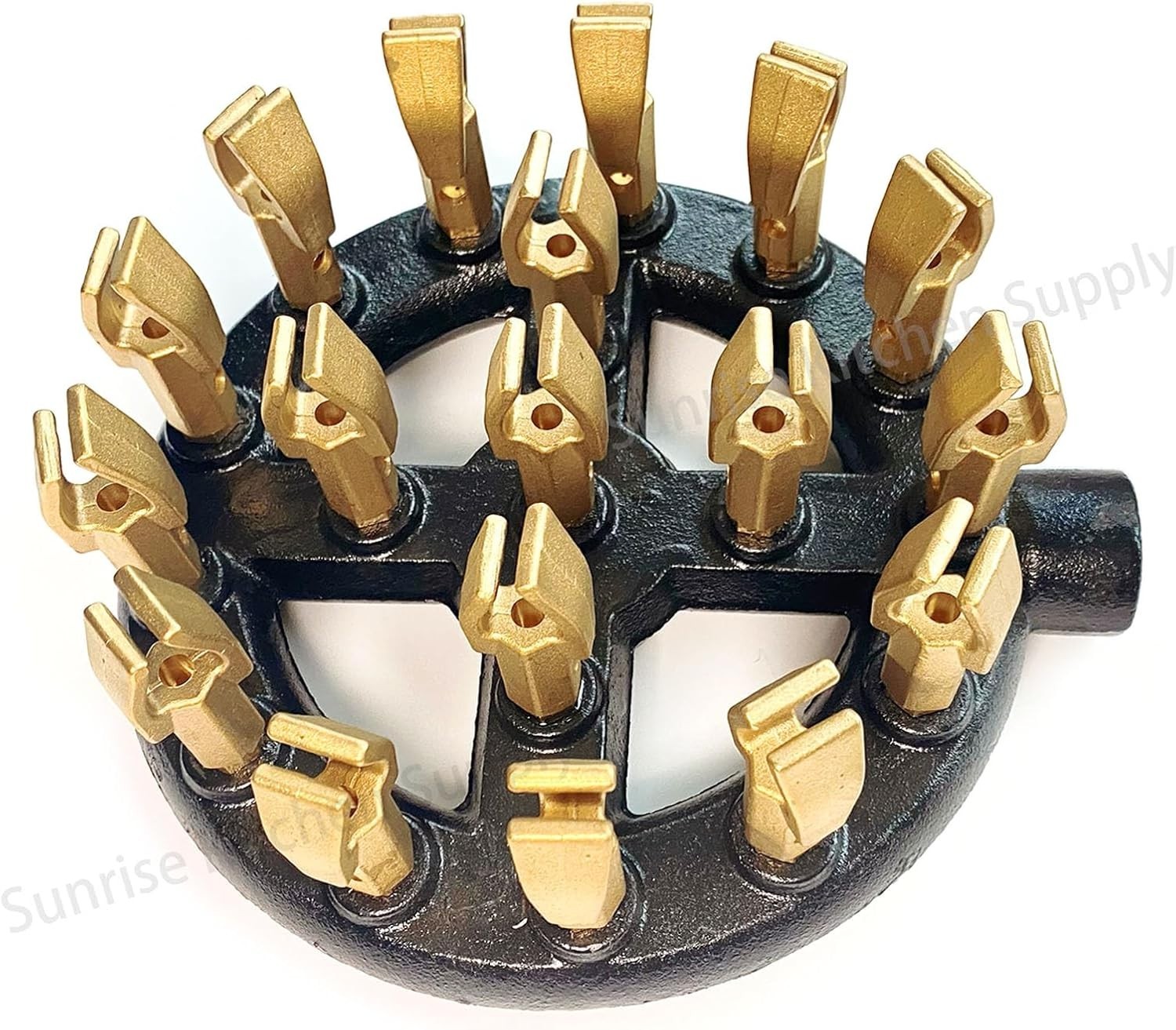 18 Duck Tips Natural Gas Jet Burner Cast Iron Body Copper Tips 7-3/4″ NEW!