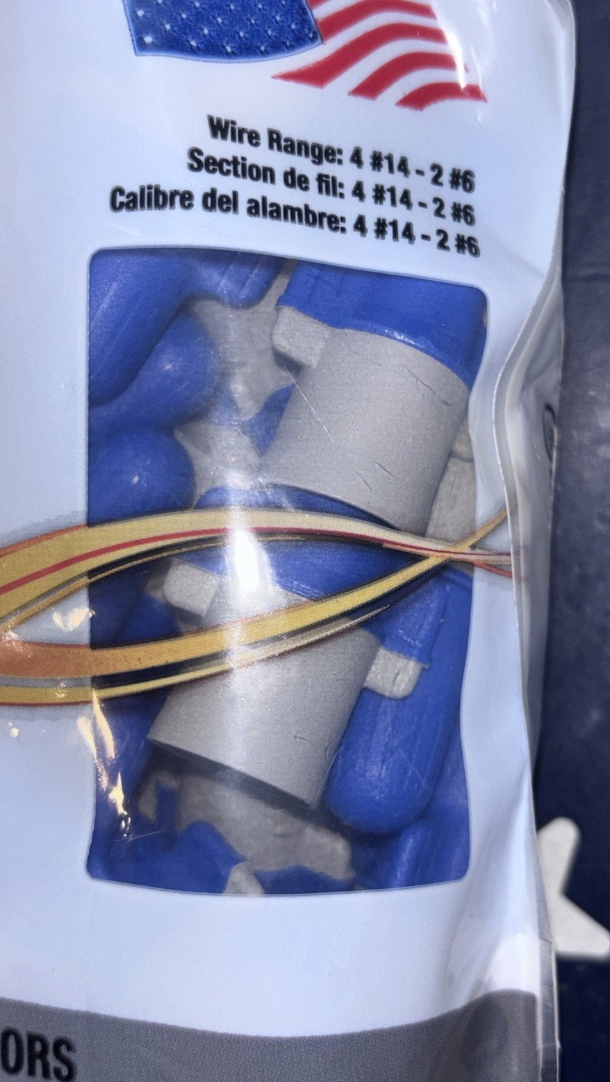 3M B/G+ Blue & Gray Wire Premium Connectors Performance Plus One Bag of 50