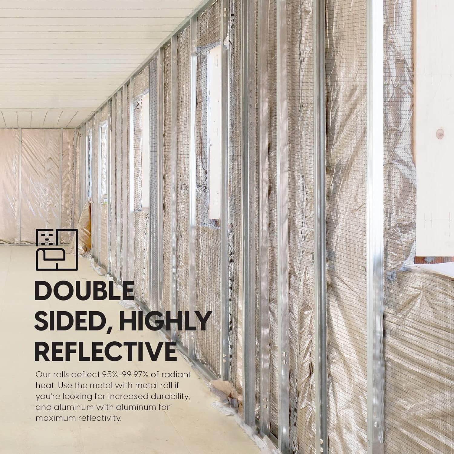 EconoHome Radiant Barrier Insulation Roll 250ft. x48 inch.