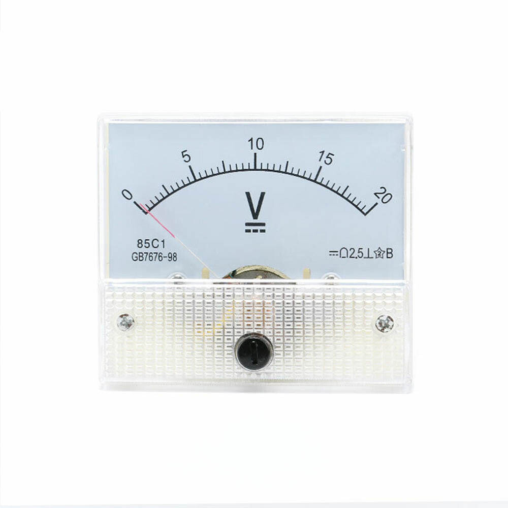 Analog Amp Panel Meter 2-30A 10-50V DC Ammeter Current Voltmeter Voltage 85C1