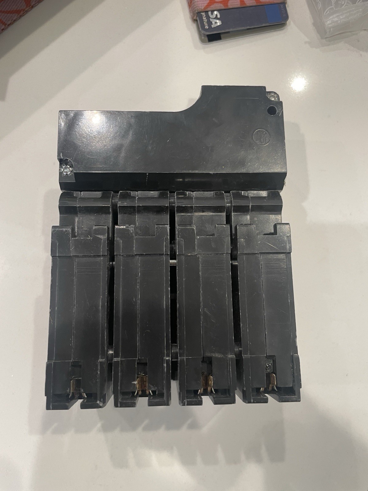 Square D HOMA 150A 4-Pole Circuit Breaker 120/240 Vac Common Trip Black