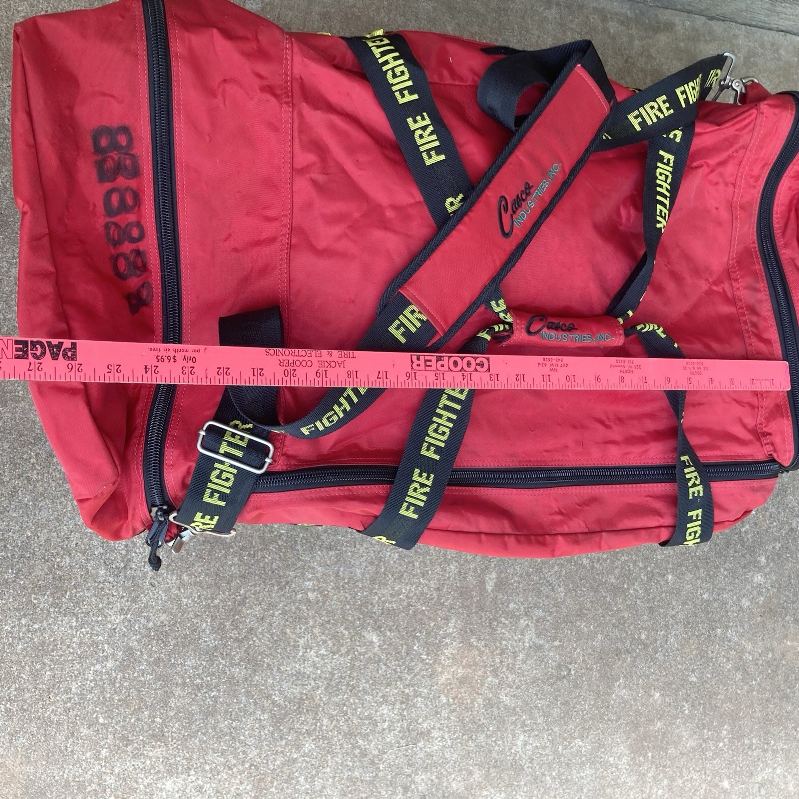 Firefighter Gear Bag Duffle Turnout Bag w/ Shoulder Strap