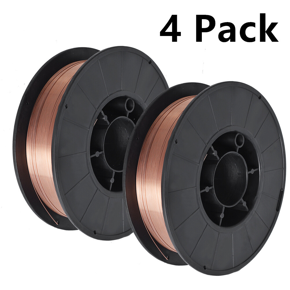 4 Pack ER70S-6 .030″ (0.8mm) Mild Steel MIG Welding Wire 10-lb Roll Wire