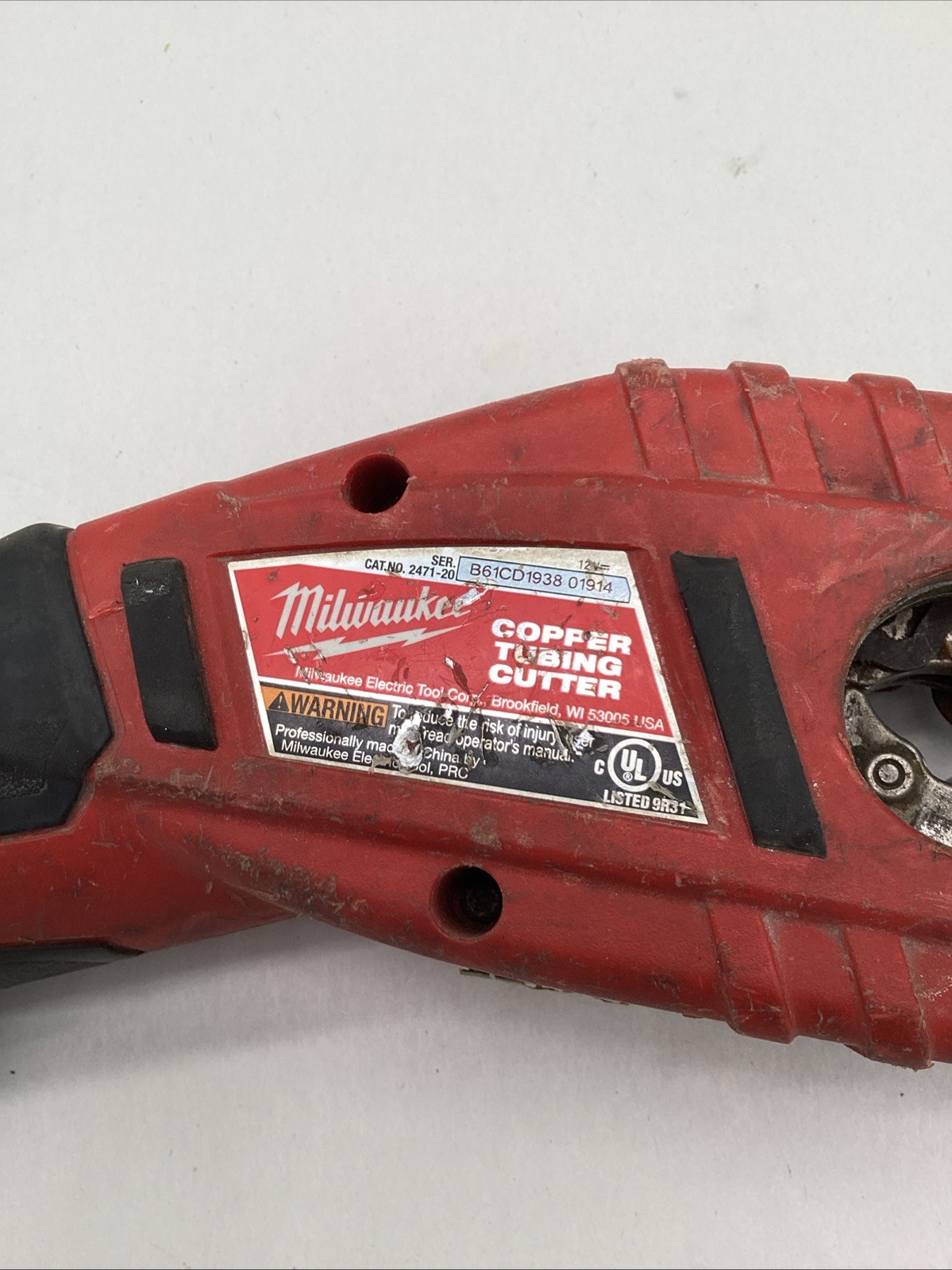 Milwaukee 2471-20 Bare-Tool 12-Volt Pipe Cutter- FOR PARTS