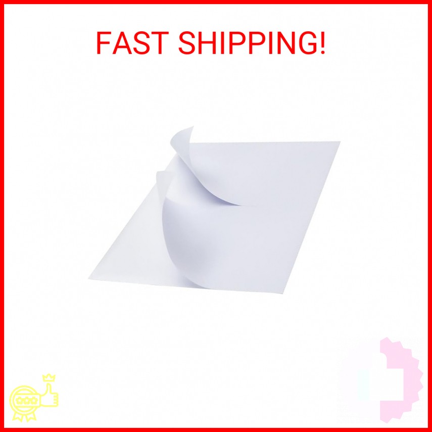MFLABEL Half Sheet Shipping Labels – 200 Self Adhesive Sticker Sheets for Laser