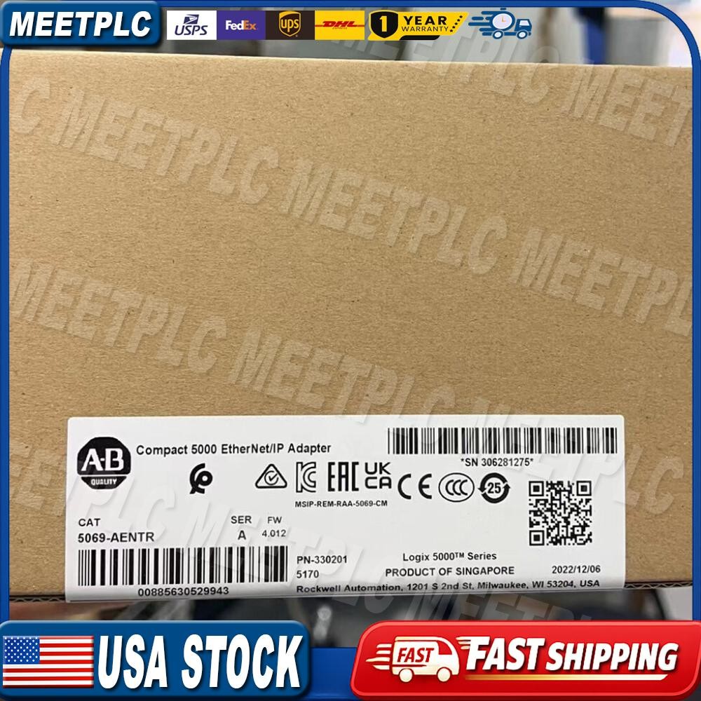 ~ Allen-Bradley 5069-AENTR SER A Compact 5000 EtherNet/IP Adapter US Free Tax