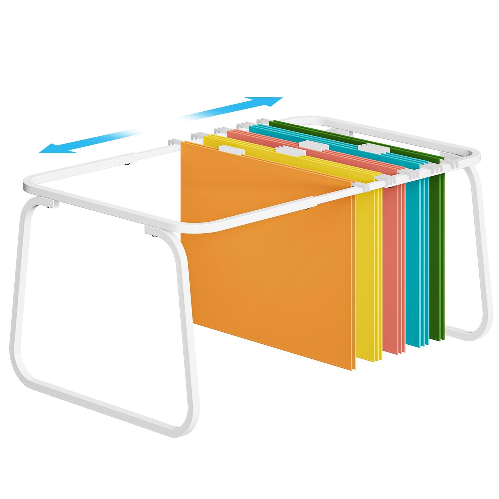 Hanging File Folder Frame, Adjustable Letter Size File Holder 16-25 Inches, M…