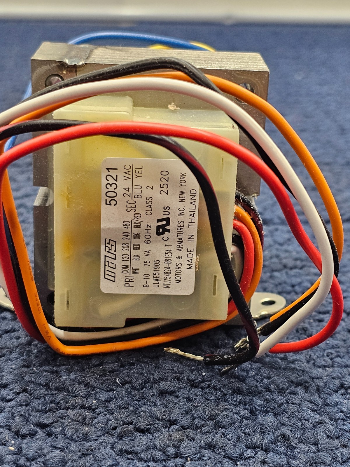 Mars 50321: 75VA Control Transformer NEMA Class II Construction – Foot Mount