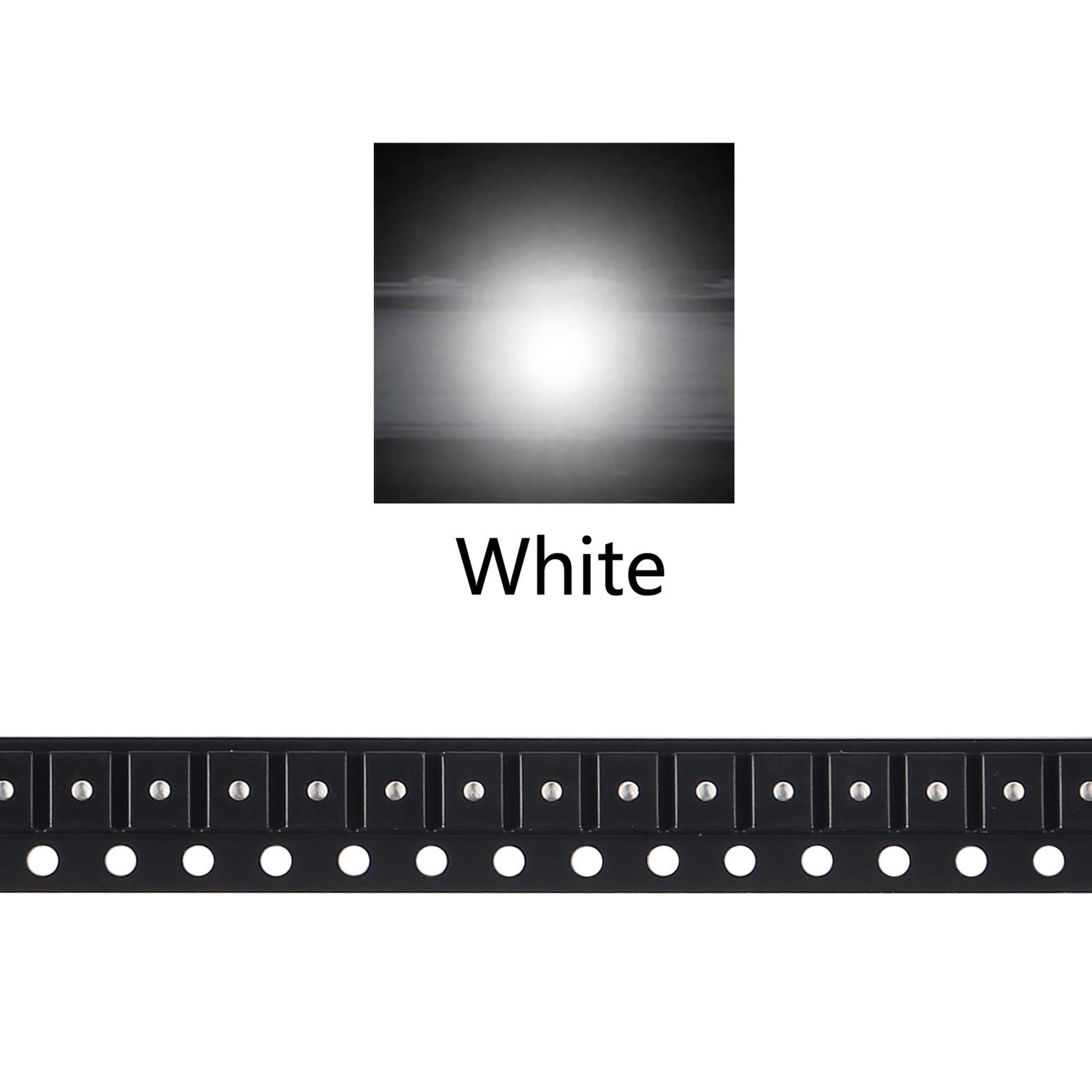 100pcs 3528 (1210) SMD LED Diode Lights Chip White 6000K Super Bright Lightin…