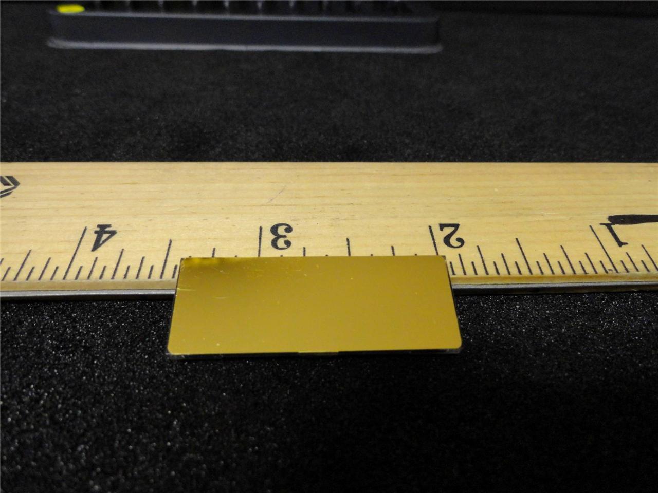 First Surface Mirror Gold 1.4″ x 0.52″ x 0.07″ QTY-10 Laser Lab Camera F36