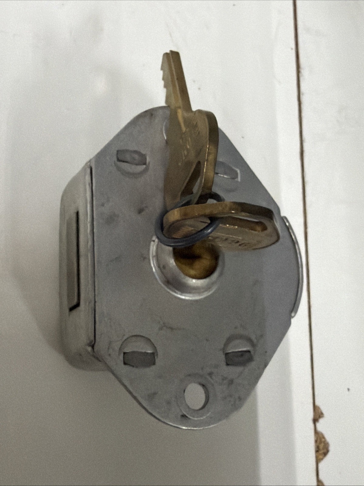 Master Lock 1710 Built-In Locker Lock, Key Type Different, Mounting Hole Dia.