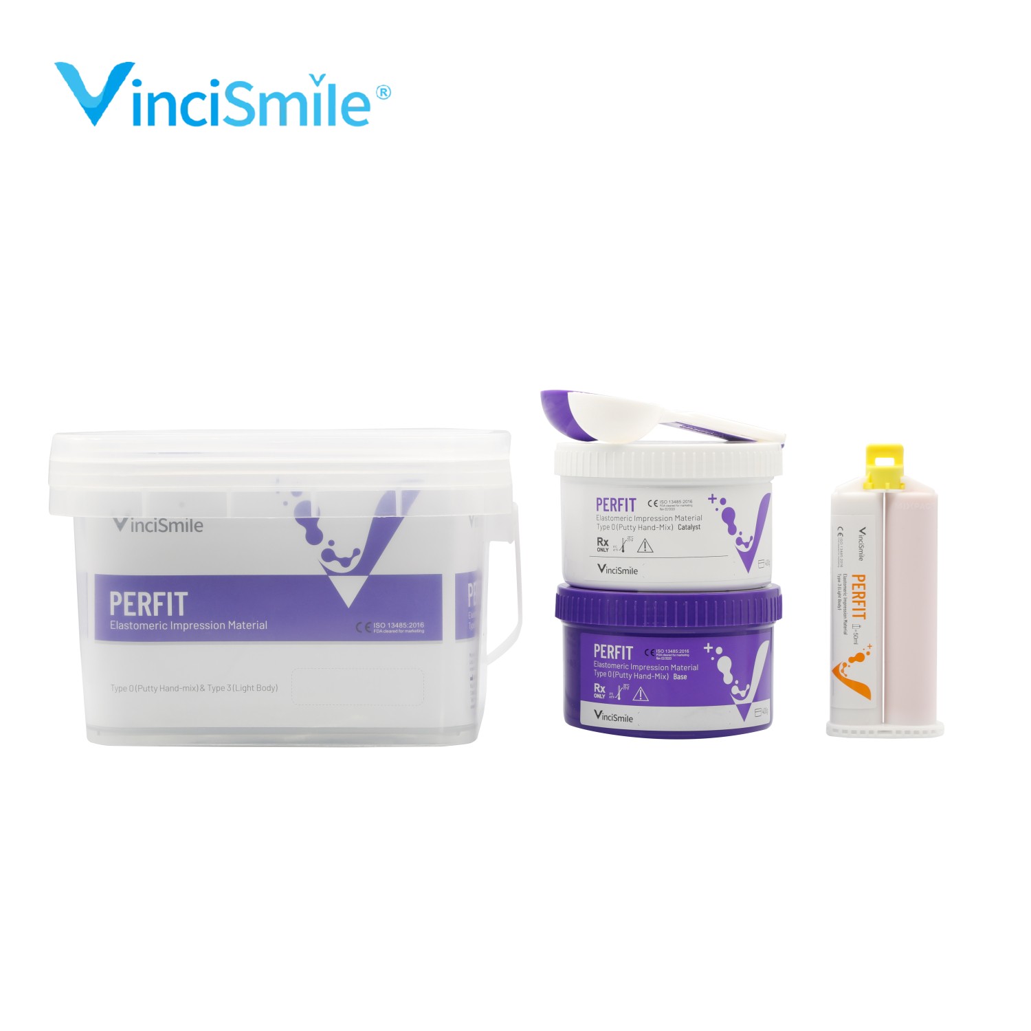 PERFIT Dental VPS PVS Impression Material Putty + Light Body Fast / Normal Set