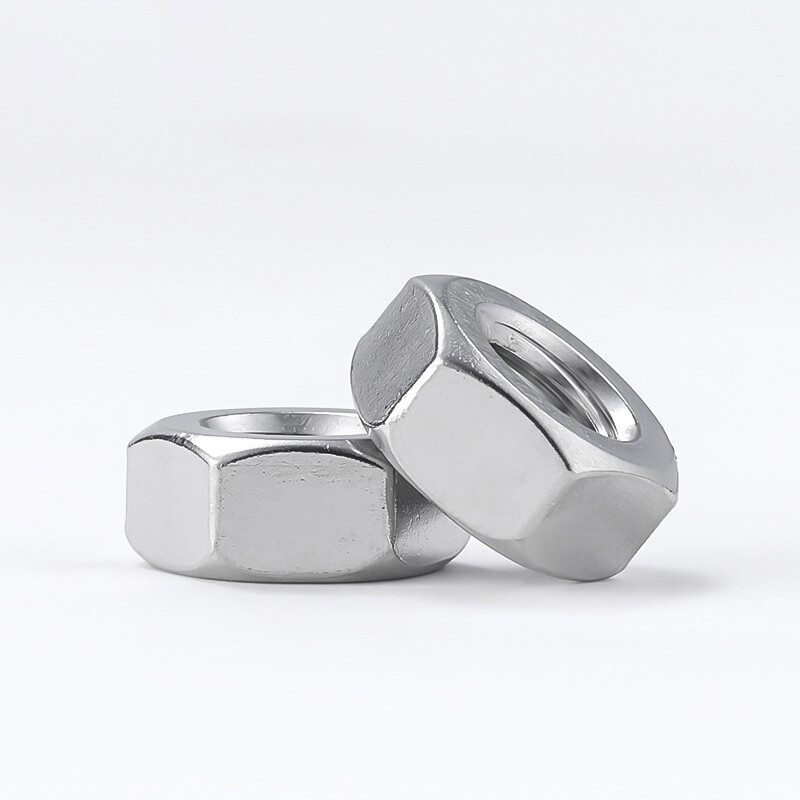 1-100pcs M 1 1.2 1.4~ M64 304 Stainless Steel Hexagon Full Nuts A2 Grade DIN 934