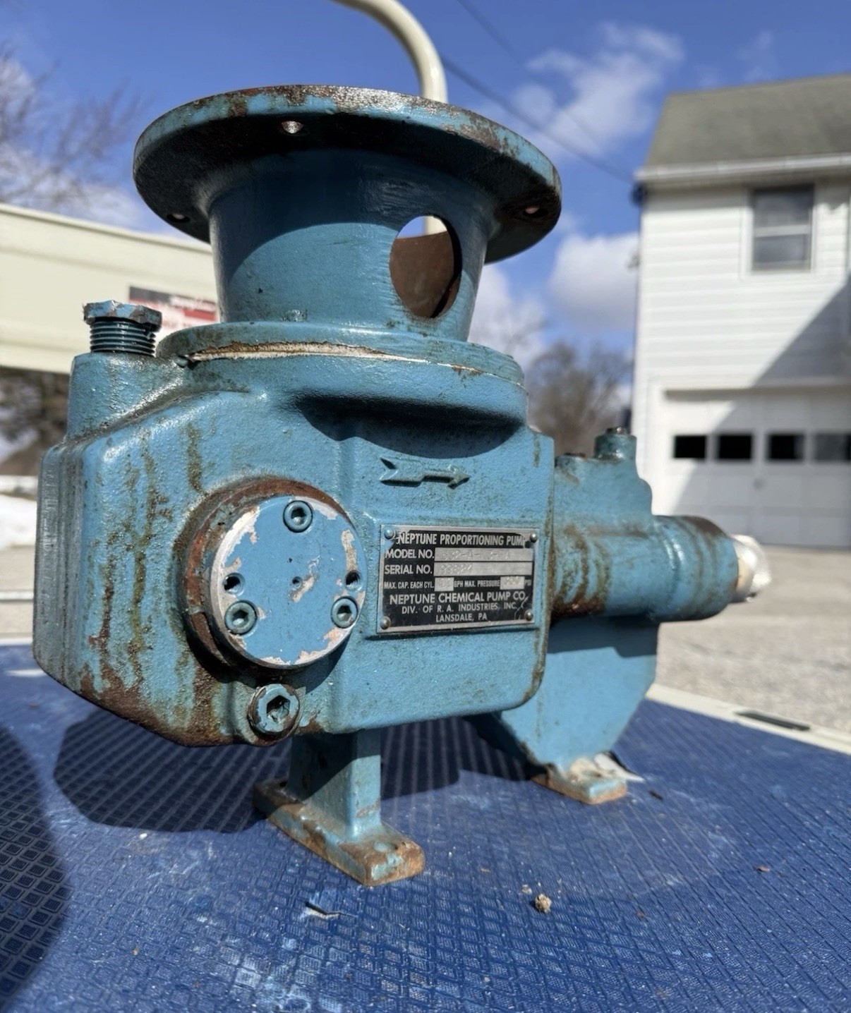 15 MRO Industrial Neptune Chemical Metering Pump Lot – GE, Baldor Motors As Is