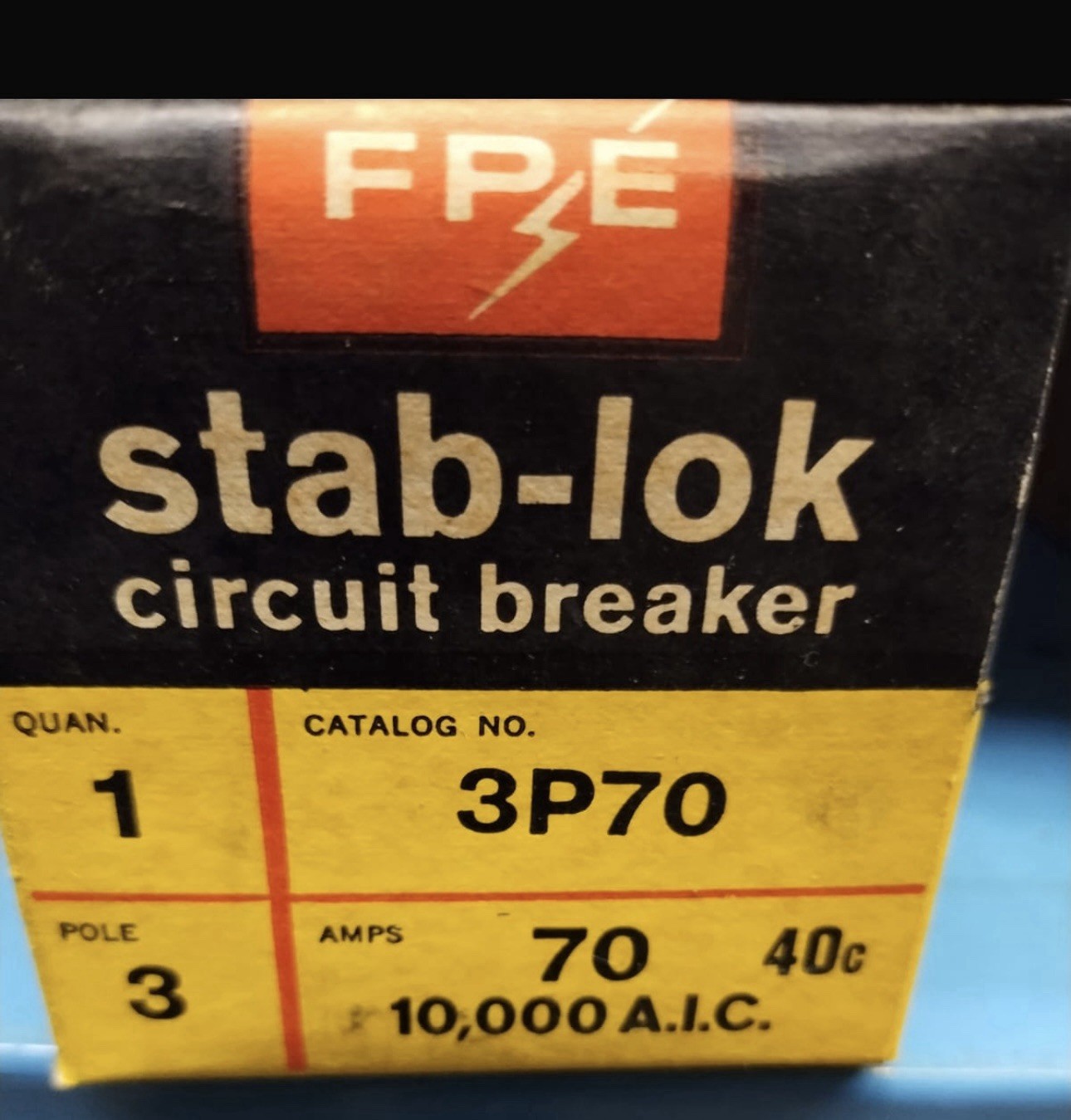 FPE 3P70 STAB-LOK CIRCUIT BREAKER 70 Amps 3P 240V New