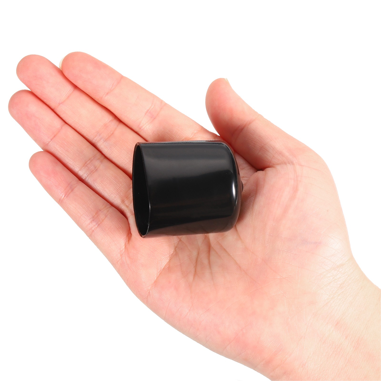12 Pcs 1-1/4″ ID Round Rubber End Caps Flexible Rubber Bolt Covers Caps Black