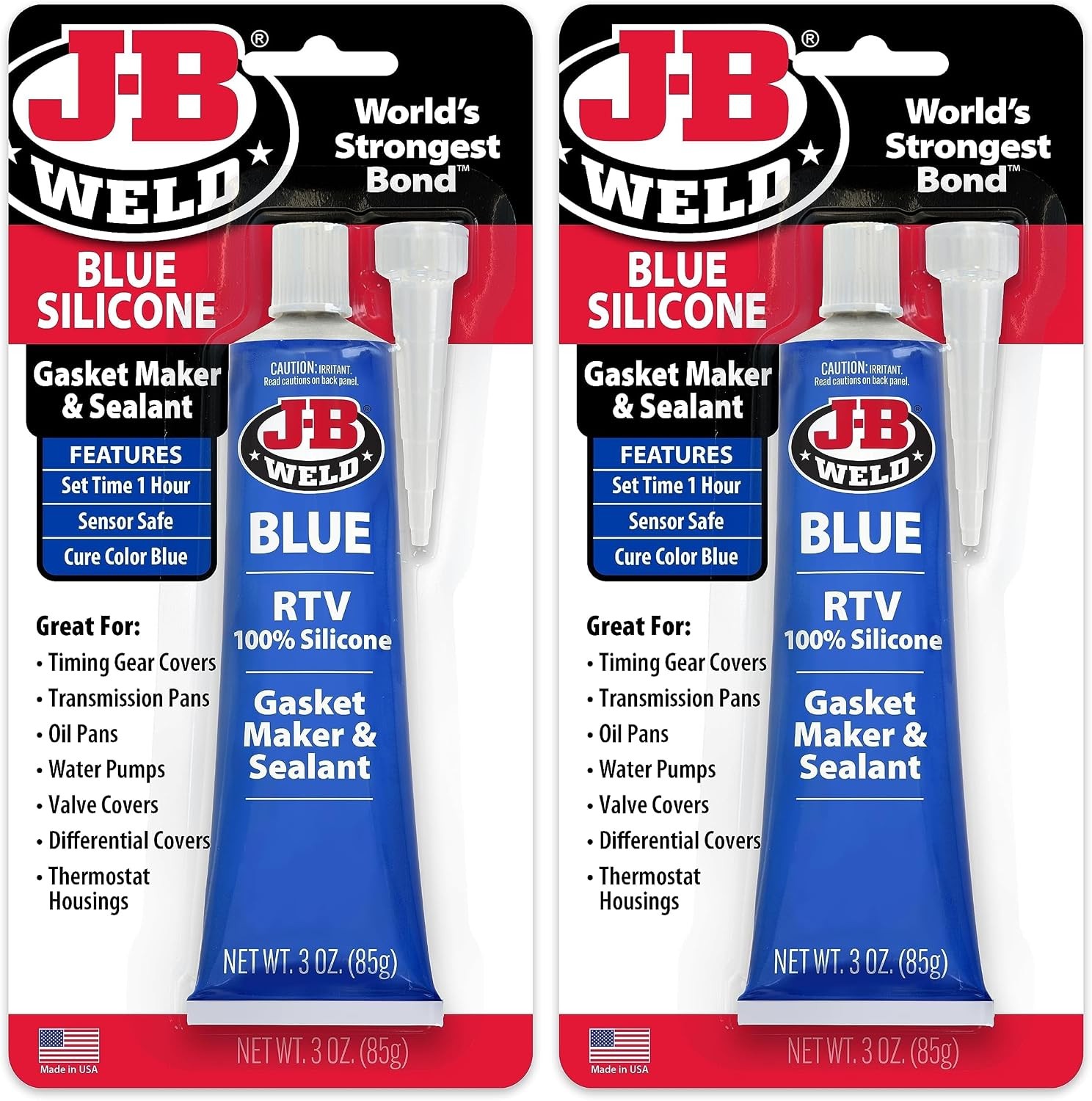 J-B Weld 32329 Ultimate Black RTV Silicone Gasket Maker and Sealant – 3 oz. – Bl