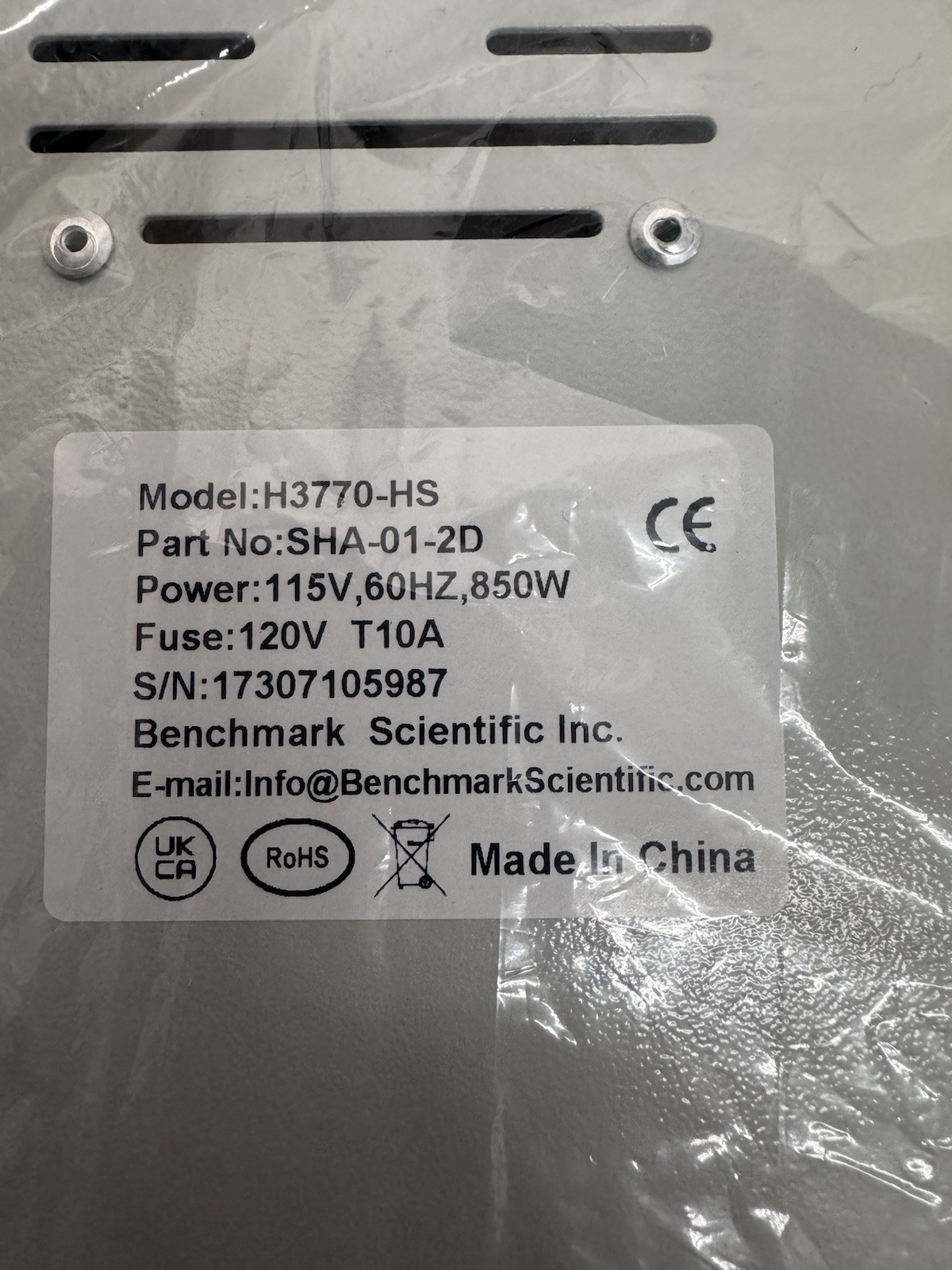 Benchmark Scientific H3770-HS Digital Hotplate Magnetic Stirrer, 7 in. x 7 in.