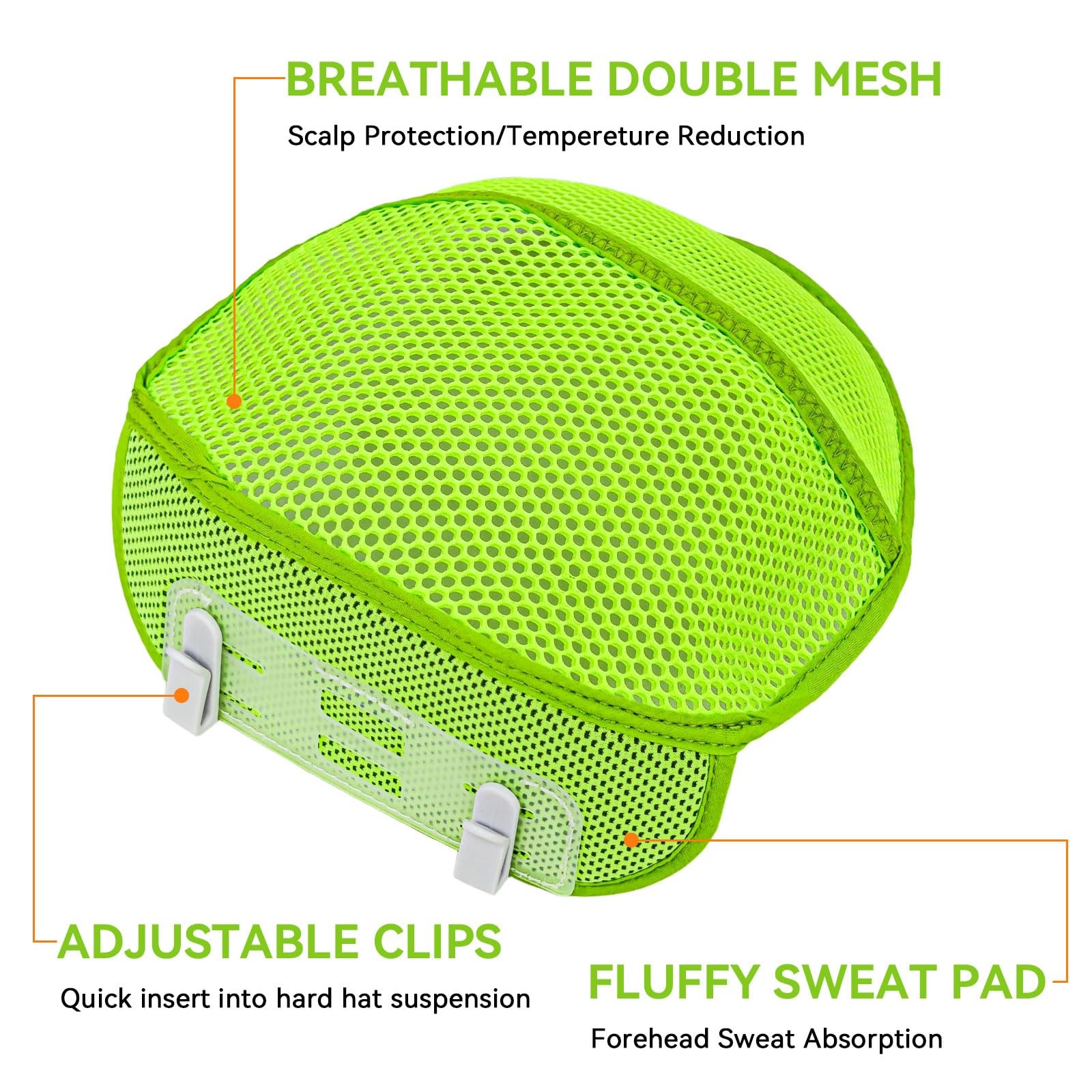 Hard Hat Sweatband Cooling Liner Hard Hat Insert Liners Sweat Absorber Washable