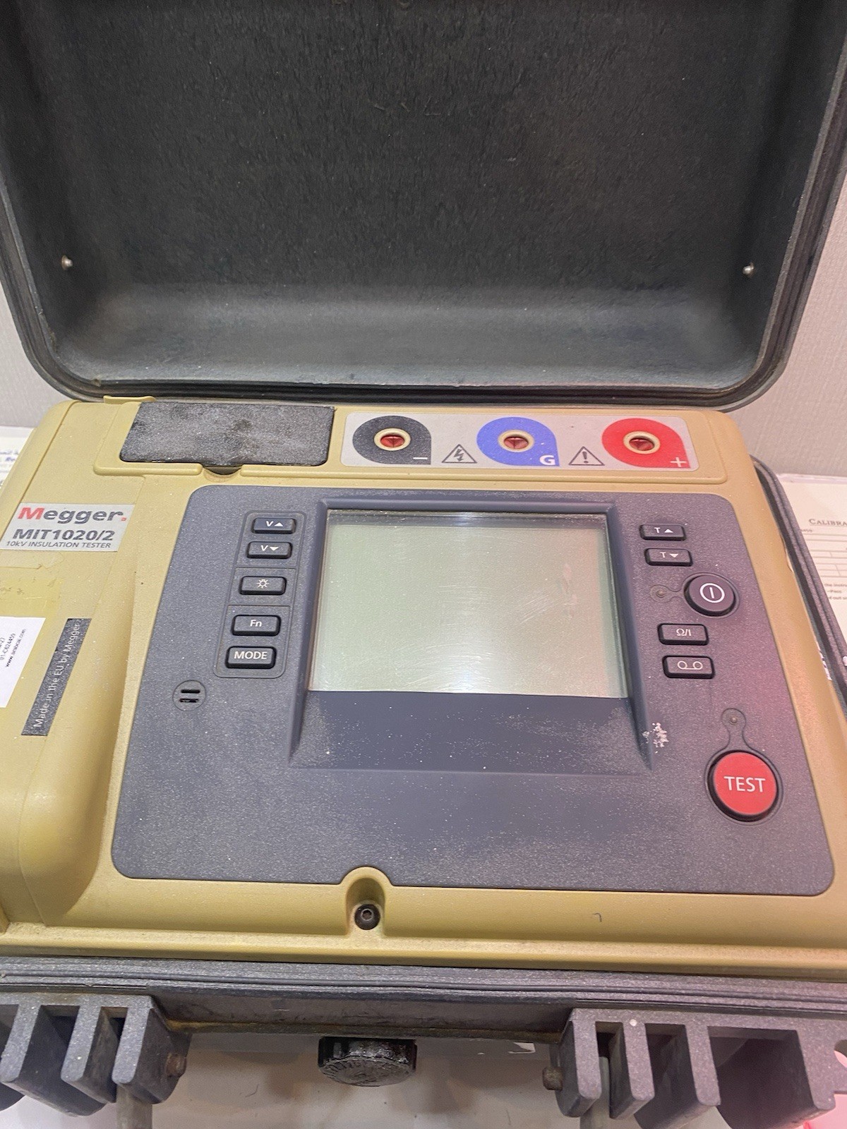 Megger MIT1020/2 10KV Insulation Tester (Calibration 03-2026 To 03-2027)