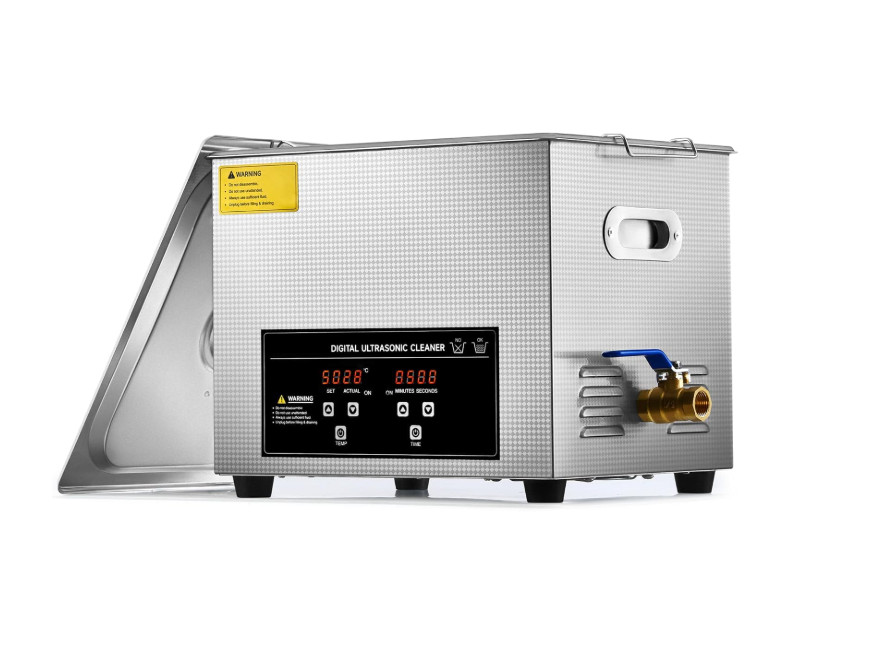 Limpiador Ultrasónico Digital 10L con Calentador y Temporizador de Acero Inoxida