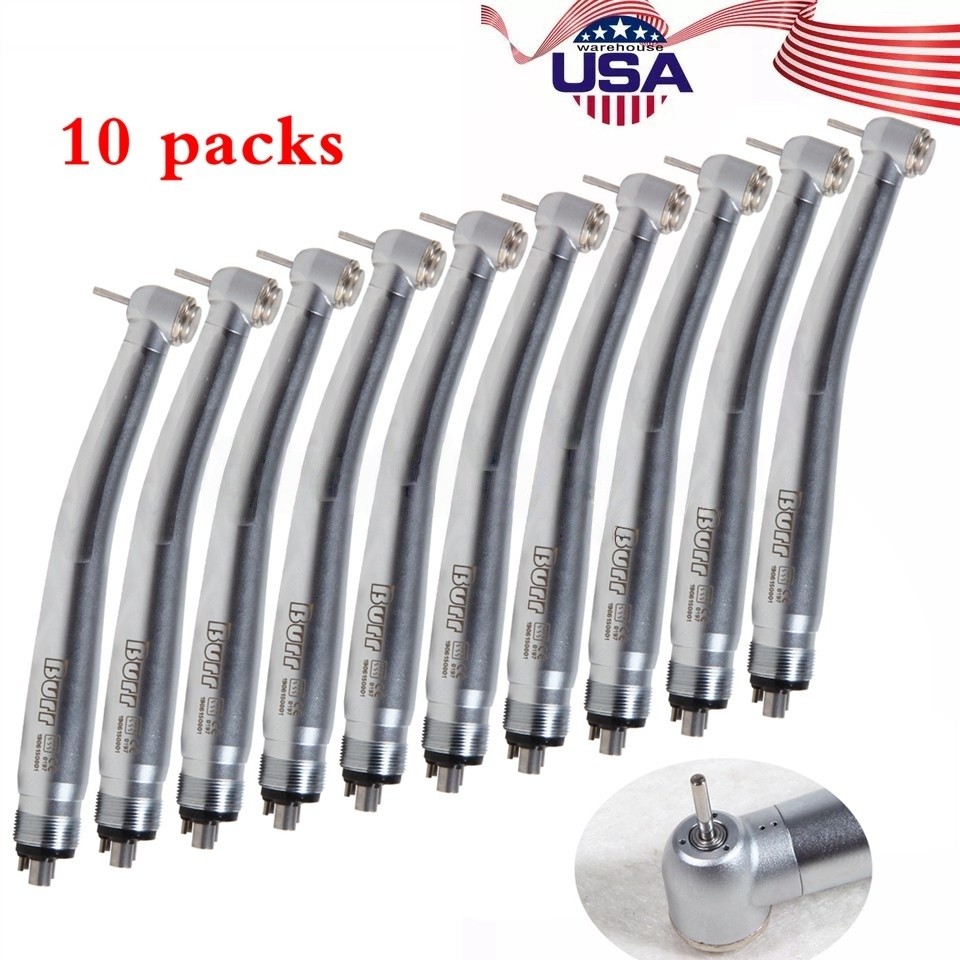 10X High Speed Handpiece 4 Holes Turbine 3-Spray U3BM Turbina Dental