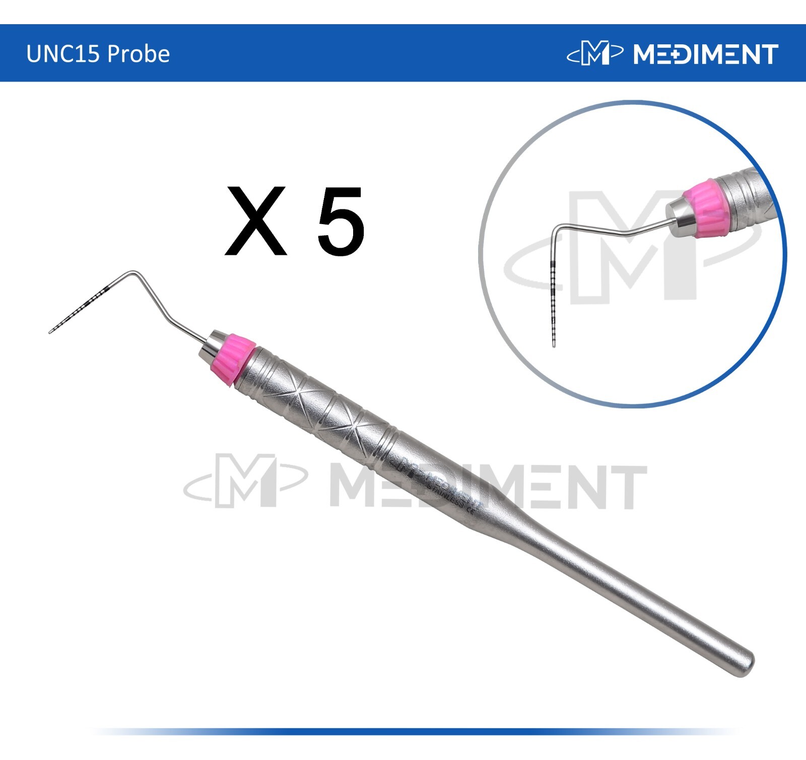 5 X Dental Periodontal Probe UNC15-William Probe Pocket Depth dentistry