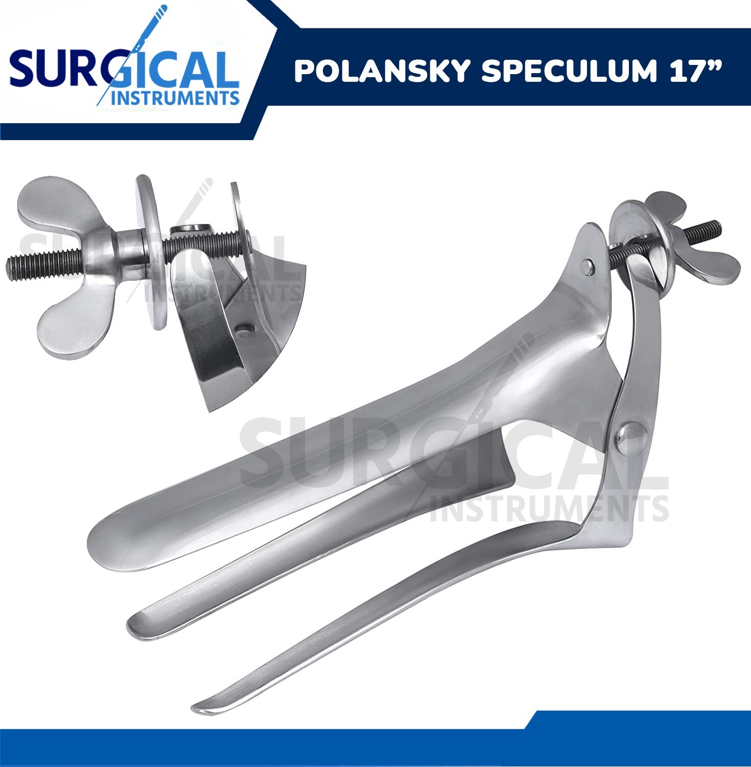 Polansky Veterinary Speculum 17″ (43cm) Ranch Equine Instruments German Grade
