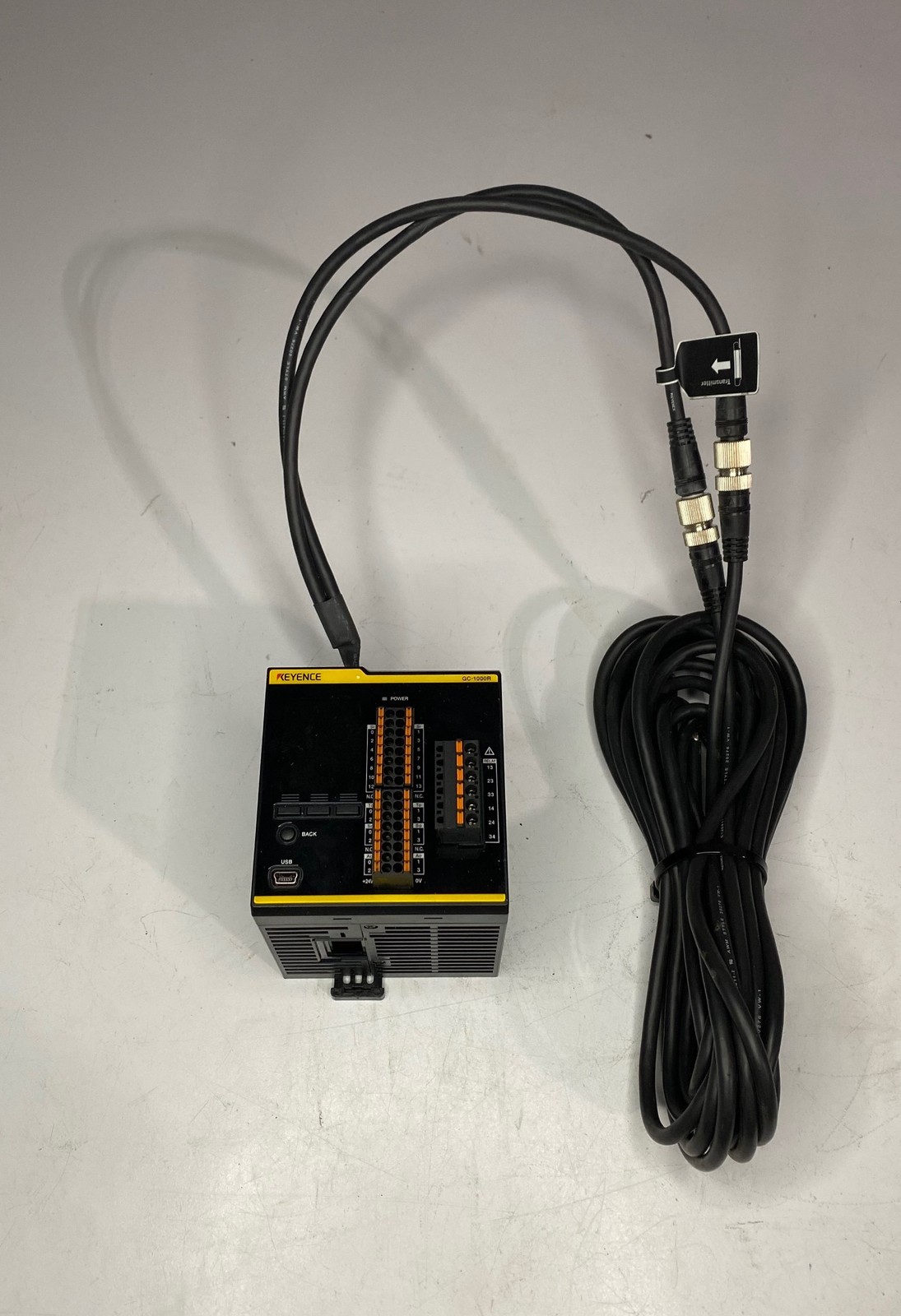 ONE (1) KEYENCE Industrial Safety Controller GC-1000R w/ Cable GL-RCG03S (USED)