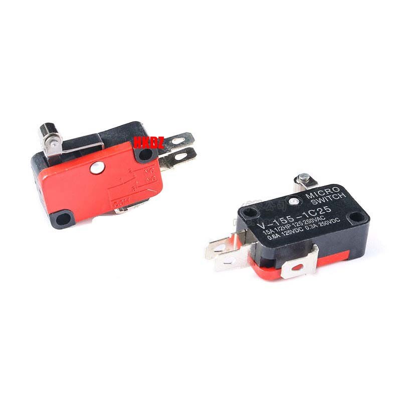 Microswitch Long Lever Pulley Roller SPDT Limit Switches V-15-1C25/KW7 2/3 Pin