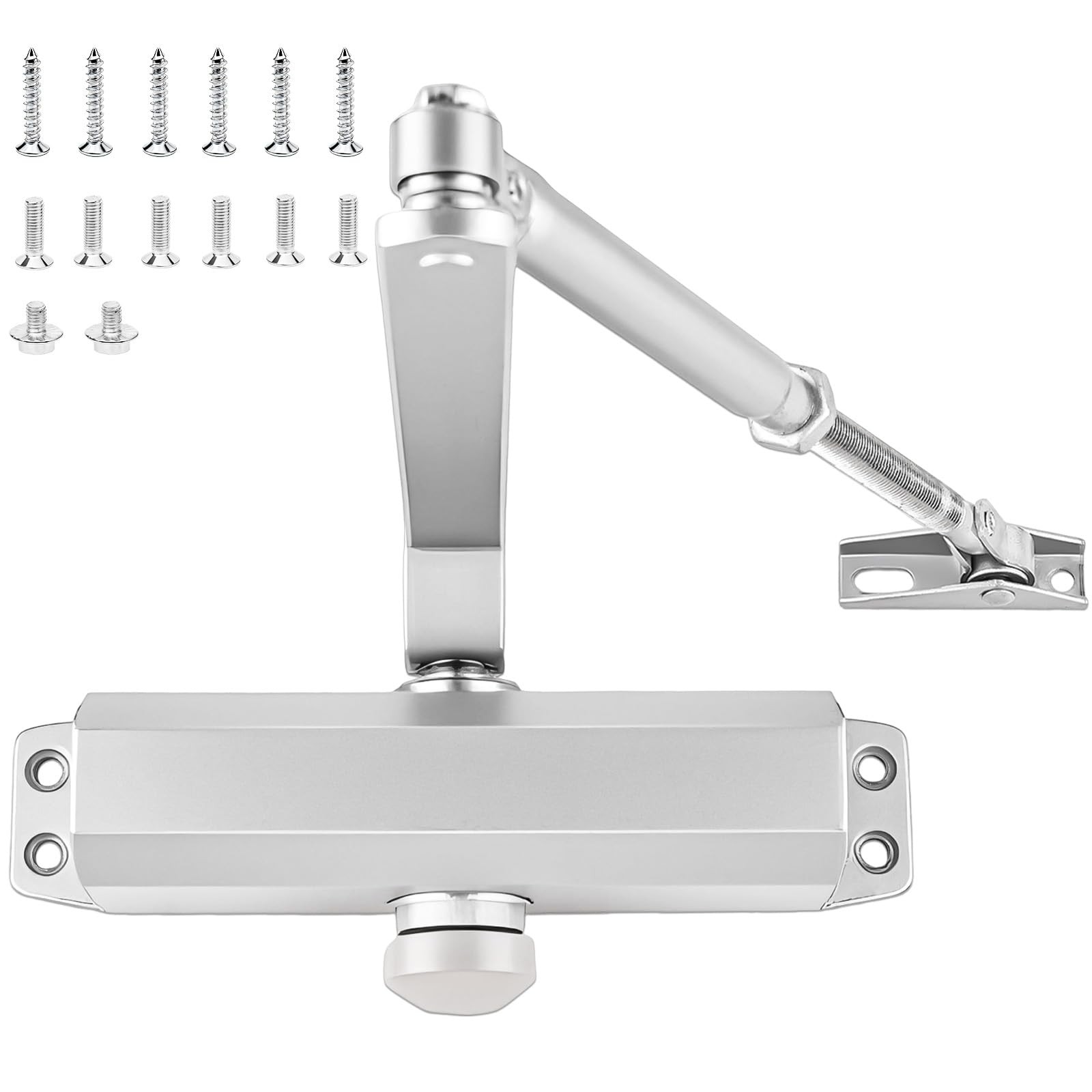 Commercial Door Closer Automatic Door Closer Aluminum Sliver 1 Pack