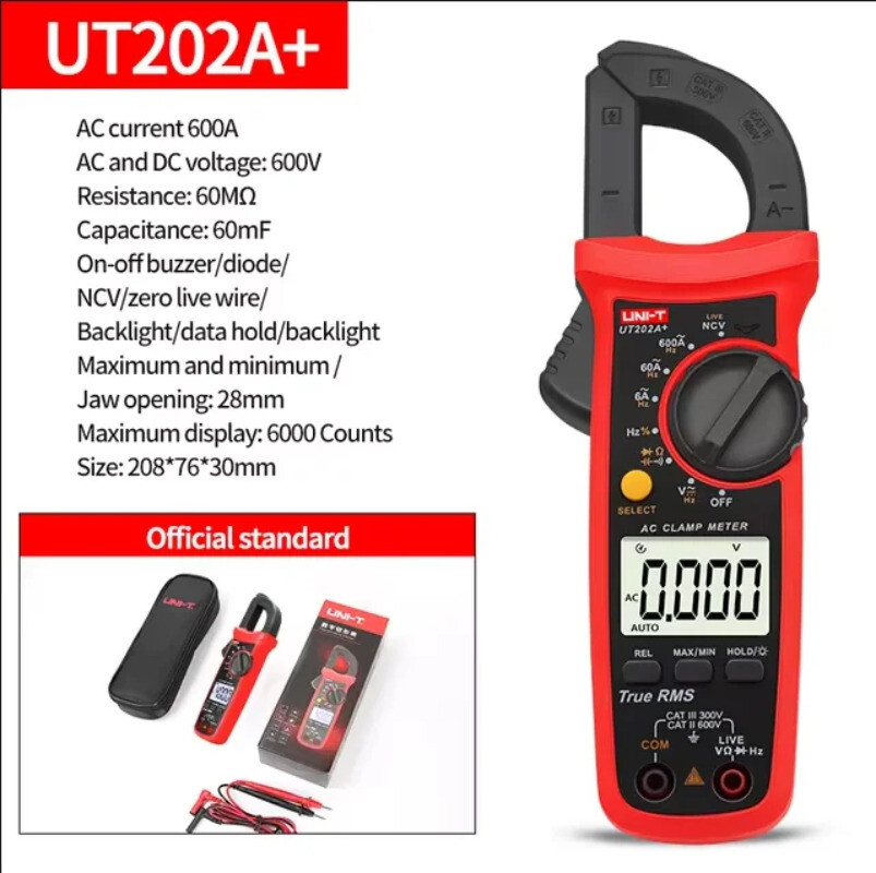 Clamp Meter Digital Tester Professional Voltmeter Pliers Ammeter Electric Tester
