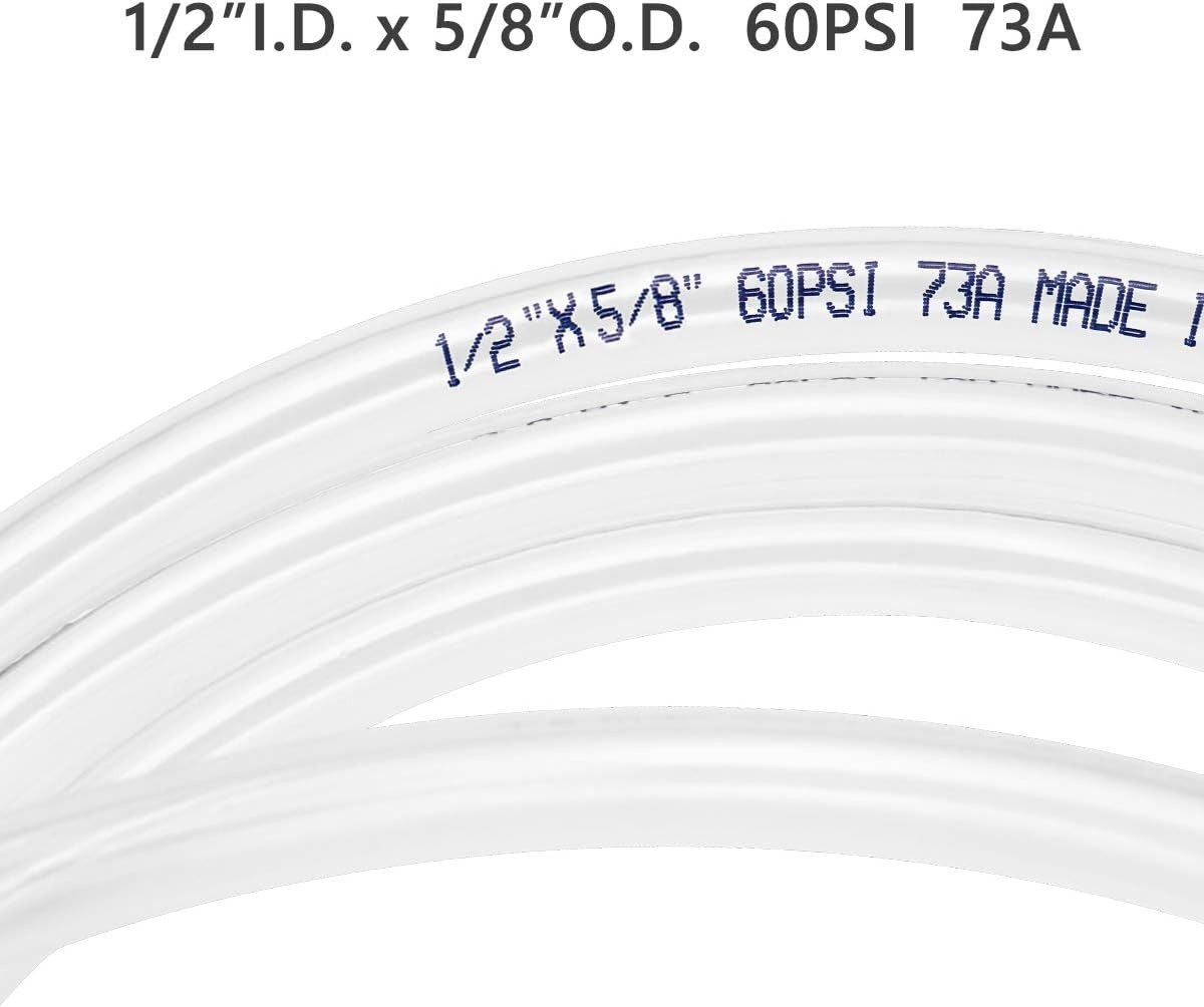 Lightweight Clear Vinyl Hose – 1/2 Inch ID, 10 Feet, Ideal for Aquariums
