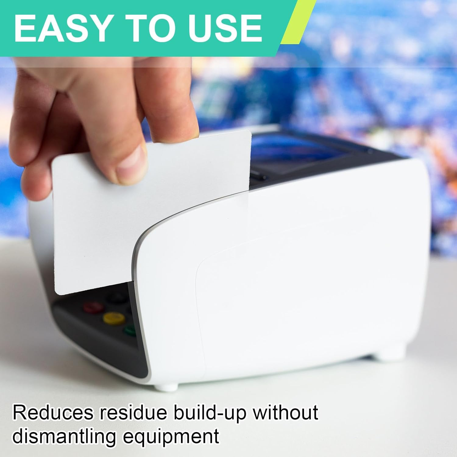 200 Pcs Credit Card Reader Cleaner Cards Cr80 Card Reader Cleaning Dual Side Sca
