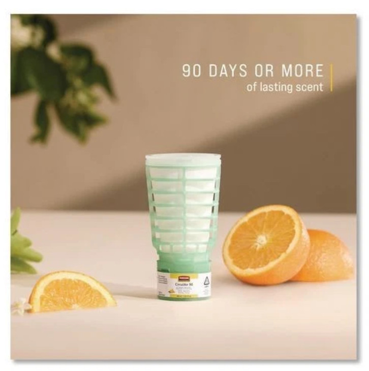 Rubbermaid Commercial CirculAir 90 Passive Air Care Refill, Citrus, 1.62 oz