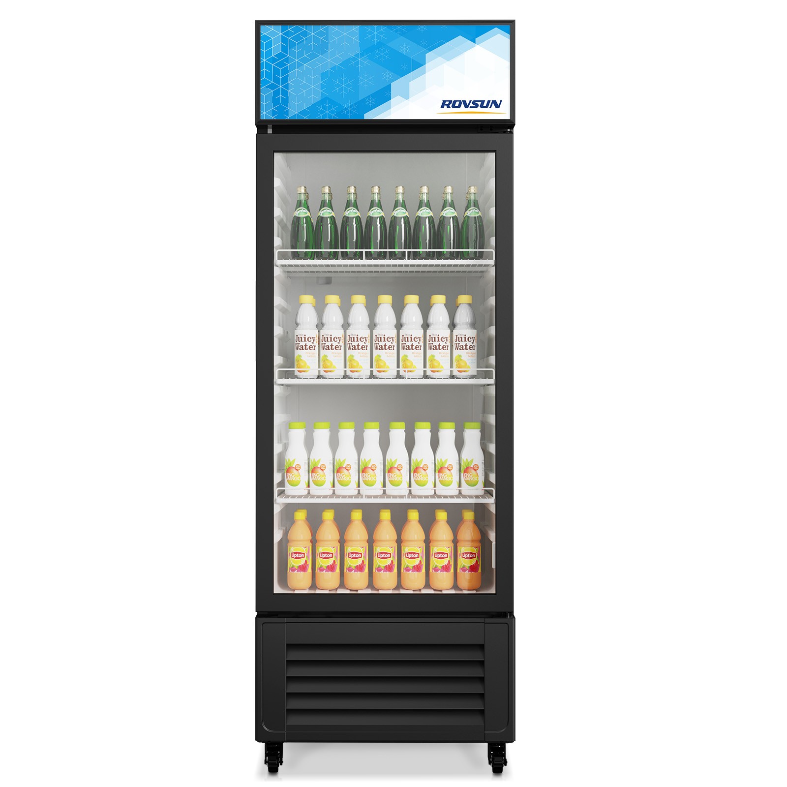 10 Cu.Ft. Commercial One Glass Door Display Upright Beverage Refrigerator Cooler