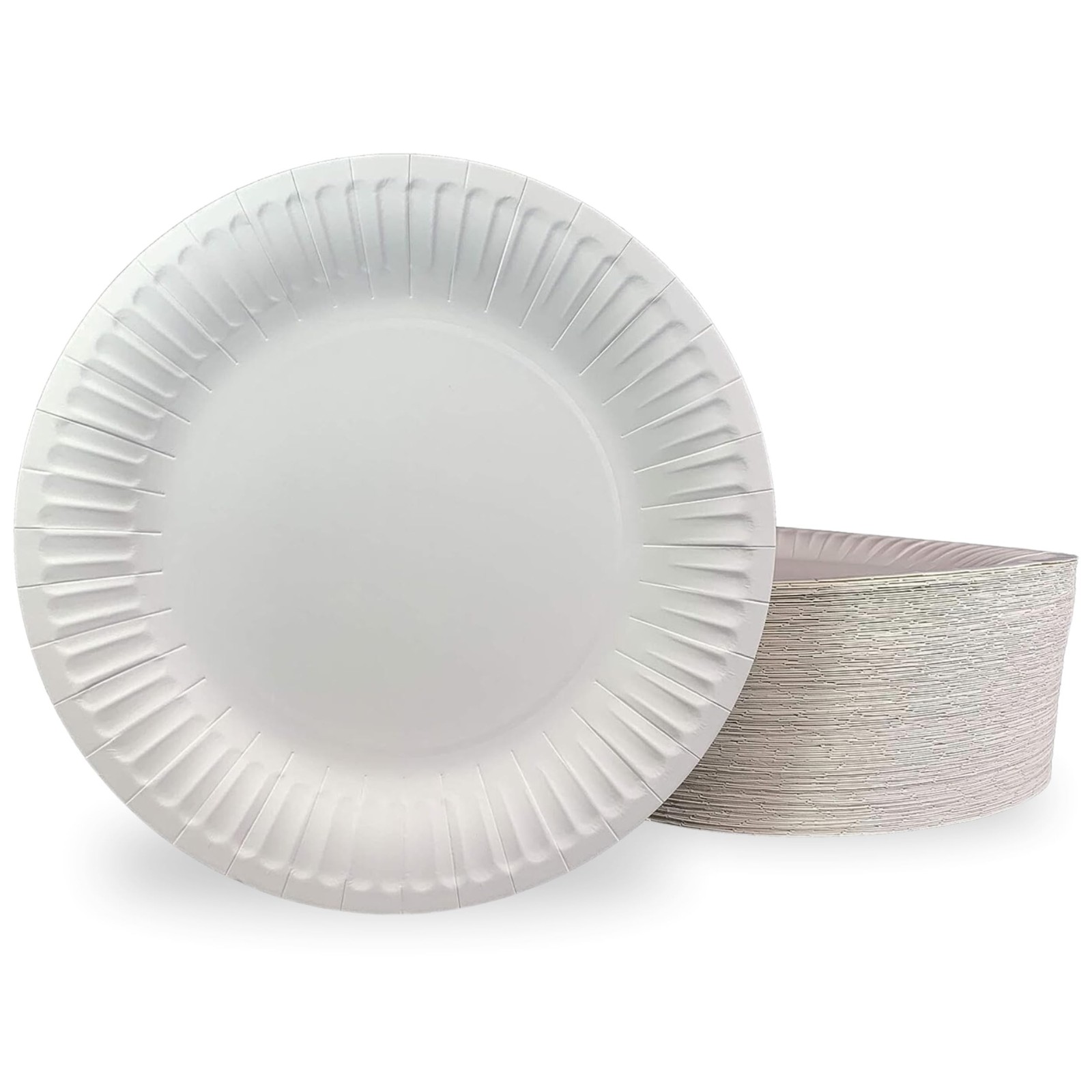9″ Uncoated Paper Plates for Everyday Use (9″ – 200 Count)