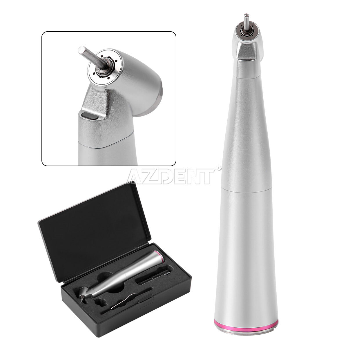 AZDENT Dental Optic Fiber 1:4.2 increasing Handpiece 45°Angle Fit FG 1.6mm