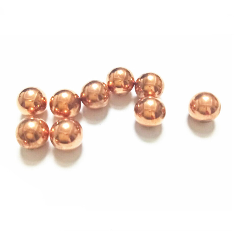 99.9% Cu Pure Cupper Balls Solid Precision Ball Smooth Sphere Beads Φ 0.5mm-38mm
