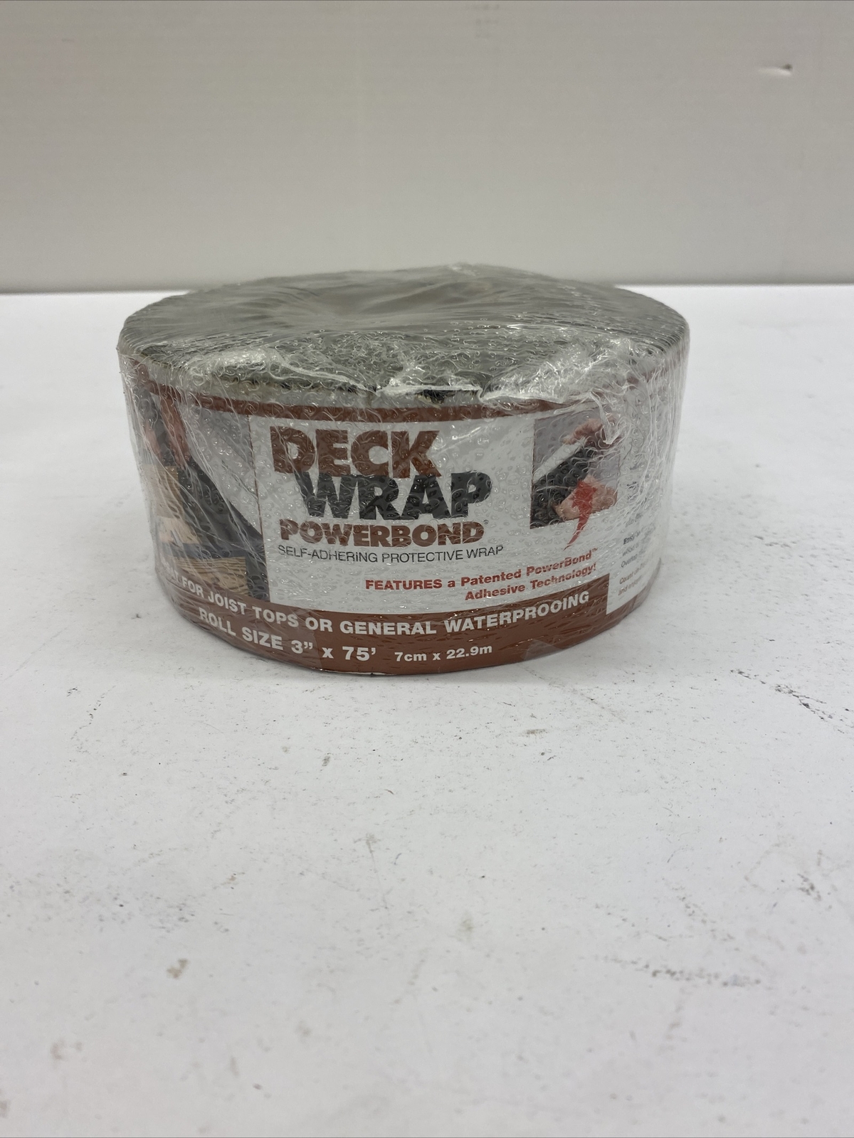 DECKWRAP POWERBOND 3″X75′ SELF ADHERING PROTECTIVE WRAP