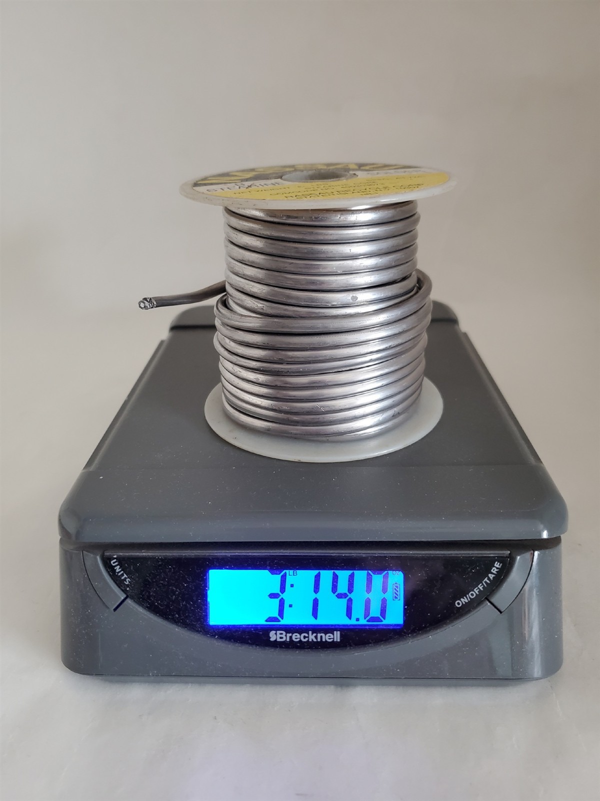Nassau Stearine B Solder, 3 lbs 14oz SPEC: AT 7241