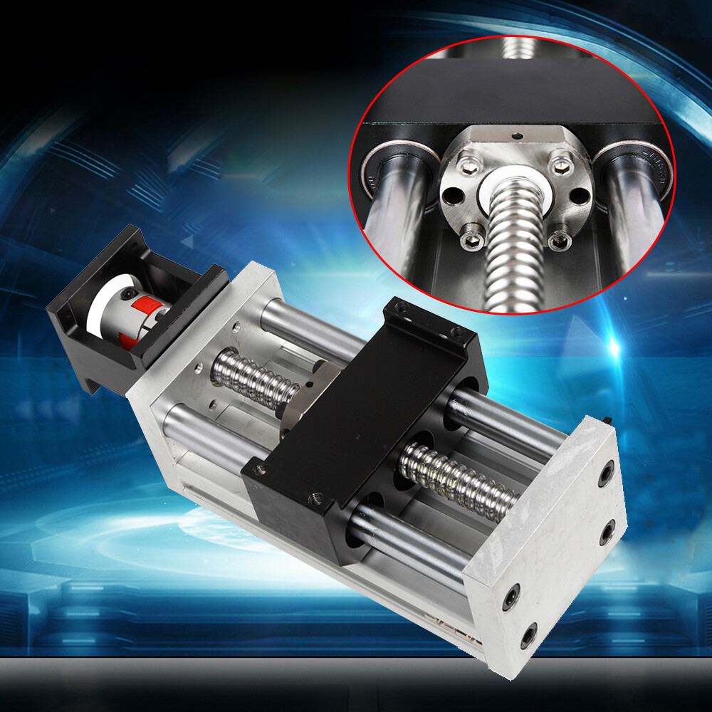 100mm stroke Ball Screw Rail Slide Linear Guide Stage Manual Table CNC Linear
